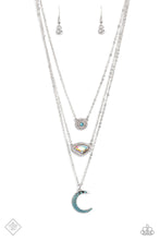 Load image into Gallery viewer, Lunar Lineup Blue Necklace - Paparazzi Accessories