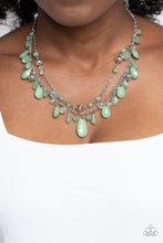 Load image into Gallery viewer, Flirty Flood Green Necklace - Paparazzi Accessories