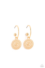 Load image into Gallery viewer, Mandala Maiden Gold Earrings - Paparazzi Accessories
