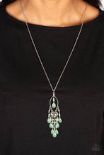 Load image into Gallery viewer, Sweet DREAMCATCHER Green Necklace - Paparazzi Accessories