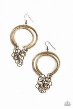 Load image into Gallery viewer, Don’t Go CHAINg-ing Brass Earrings - Paparazzi Accessories