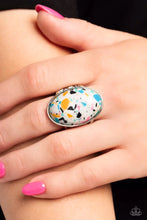 Load image into Gallery viewer, Terrazzo Tease White Ring - Paparazzi Accessories