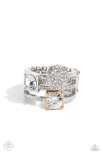 Load image into Gallery viewer, Tailored Two-Toned Multi Ring - Paparazzi Accessories