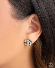 Load image into Gallery viewer, Santa Fe Showcase Yellow Post Earrings - Paparazzi Accessories