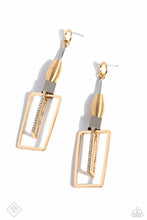 Load image into Gallery viewer, Clear the SQUARE Gold Earrings - Paparazzi Accessories
