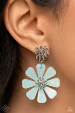 Load image into Gallery viewer, Poetically Pastel Blue Earrings - Paparazzi Accessories