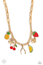 Load image into Gallery viewer, Fruit Festival Gold Necklace - Paparazzi Accessories