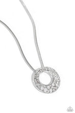 Load image into Gallery viewer, Scintillating Spiral White Necklace - Paparazzi Accessories