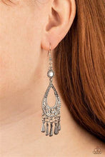 Load image into Gallery viewer, Viva La Diva White Earrings - Paparazzi Accessories