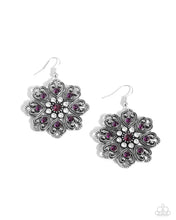 Load image into Gallery viewer, Garden of Love Purple Earrings - Paparazzi Accessories