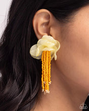 Load image into Gallery viewer, Cinderella Charisma Orange Post Earrings - Paparazzi Accessories