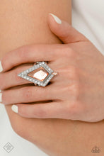 Load image into Gallery viewer, Stylish Studio Orange Ring - Paparazzi Accessories