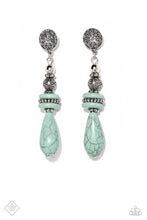 Load image into Gallery viewer, Desert Fever Blue Earrings - Paparazzi Accessories