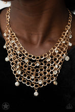 Load image into Gallery viewer, Fishing For Compliments Gold Necklace - Paparazzi Accessories