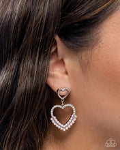 Load image into Gallery viewer, Dangling Damsel Pink Post Earrings - Paparazzi Accessories