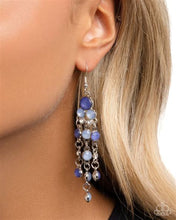 Load image into Gallery viewer, Cascading Clarity Blue Earrings - Paparazzi Accessories