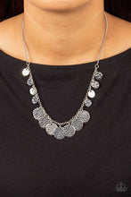 Load image into Gallery viewer, CHIME Warp Silver Necklace - Paparazzi Accessories