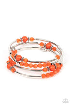 Load image into Gallery viewer, Whimsically Whirly Orange Bracelet - Paparazzi Accessories