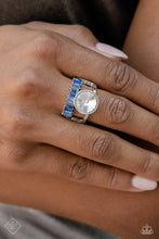 Load image into Gallery viewer, Balanced Bravura Blue Ring - Paparazzi Accessories