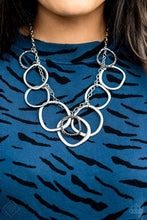 Load image into Gallery viewer, Dizzy With Desire Silver Necklace - Paparazzi Accessories