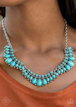 Load image into Gallery viewer, Naturally Native Blue Necklace - Paparazzi Accessories