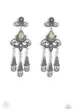 Load image into Gallery viewer, Revered Rustic Blue Earrings - Paparazzi Accessories