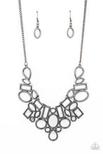 Load image into Gallery viewer, Geometric Grit Black Necklace - Paparazzi Accessories