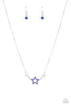 Load image into Gallery viewer, United We Sparkle Blue Necklace - Paparazzi Accessories