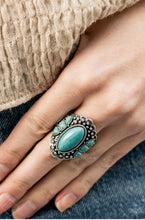 Load image into Gallery viewer, Rustler Road Blue Ring - Paparazzi Accessories