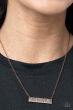 Load image into Gallery viewer, Living The Mom Life Copper Necklace - Paparazzi Accessories