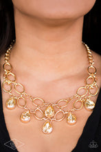 Load image into Gallery viewer, Show-Stopping Shimmer Gold Necklace - Paparazzi Accessories
