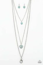 Load image into Gallery viewer, Heart Song Green Lanyard Necklace - Paparazzi Accessories