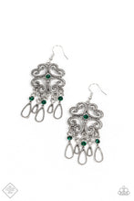 Load image into Gallery viewer, Majestic Makeover Green Earrings - Paparazzi Accessories