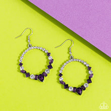 Load image into Gallery viewer, Revolutionary Refinement Purple Earrings - Paparazzi Accessories