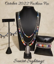 Load image into Gallery viewer, October 2022 Sunset Sightings Fashion Fix Set - Paparazzi Accessories