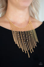 Load image into Gallery viewer, First Class Fringe Gold Necklace - Paparazzi Accessories