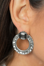 Load image into Gallery viewer, Smoldering Scintillation Silver Earrings - Paparazzi Accessories