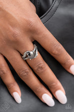 Load image into Gallery viewer, Blockbuster Boom Silver Ring - Paparazzi Accessories
