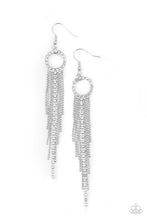 Load image into Gallery viewer, Pass The Glitter White Earrings - Paparazzi Accessories