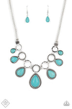 Load image into Gallery viewer, Riverside Relic Blue Necklace - Paparazzi Accessories