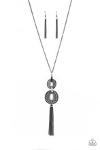Load image into Gallery viewer, Timelessly Tasseled Black Necklace - Paparazzi Accessories