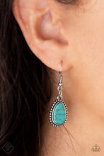 Load image into Gallery viewer, Elemental Eden Blue Necklace - Paparazzi Accessories