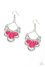 Load image into Gallery viewer, Caribbean Royalty Pink Earrings - Paparazzi Accessories
