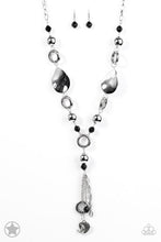 Load image into Gallery viewer, Total Eclipse of the Heart Silver Necklace - Paparazzi Accessories