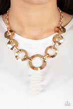 Load image into Gallery viewer, Mechanical Masterpiece Gold Necklace - Paparazzi Accessories