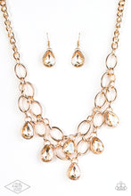 Load image into Gallery viewer, Show-Stopping Shimmer Gold Necklace - Paparazzi Accessories