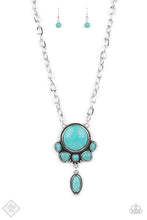 Load image into Gallery viewer, Geographically Gorgeous Blue Necklace - Paparazzi Accessories
