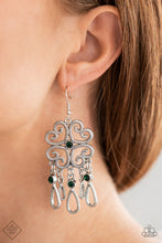 Load image into Gallery viewer, Majestic Makeover Green Earrings - Paparazzi Accessories