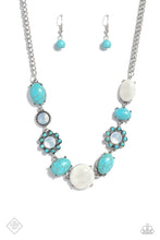 Load image into Gallery viewer, Cowboy Catwalk Blue Necklace - Paparazzi Accessories