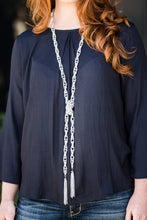Load image into Gallery viewer, SCARFed For Attention Silver Necklace - Paparazzi Accessories